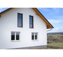 Hliníkové zábradlí na Francouzské okno H7S-2, Barva Silver