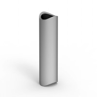 Krycí profil závitové tyče s rádiusem, Barva Imitace nerez Krycí profil závitové tyče s rádiusem, Barva Imitace nerez