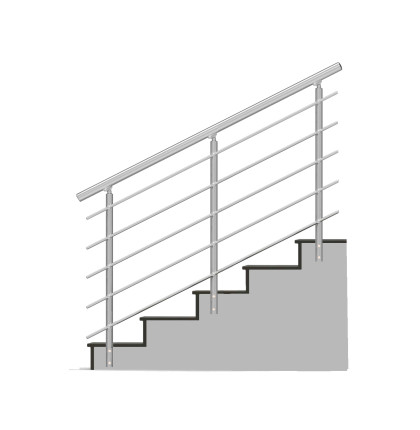 HK Zábradlí na schody B3BS-2 1000x900 S