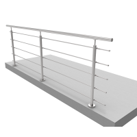 Nerezové rovné zábradlí KNRH5 3000x1000mm AISI 304